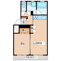 レンティーズⅡの物件間取画像